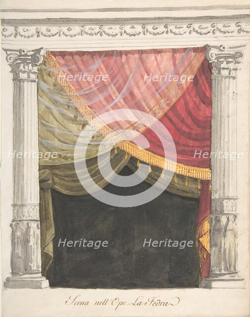 Stage Set for La Fedra, 1800-1900. Creator: Anon.