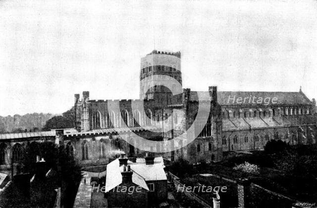 The Cathedrals of Great Britain: St. Alban's Cathedral, 1895. Creator: Francis Frith & Co.