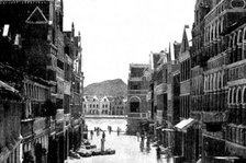 The Spanish-American War: Willemstad Harbour - approach to the drawbridge from the town, 1898. Creator: Unknown.