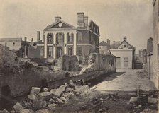 Ruins of the Pinckney Mansion, Charleston, South Carolina, 1860s. Creator: George N. Barnard.