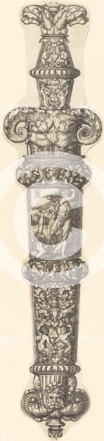 Design for a Dagger Sheath with Cain and Abel, 1539. Creator: Heinrich Aldegrever.