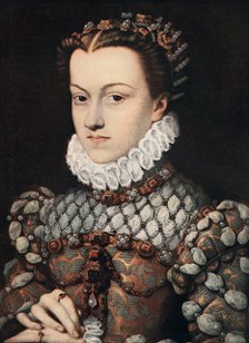 'Princess Elizabeth of Austria', c1571 (1910).Artist: Francois Clouet