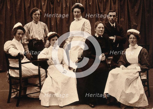 General Lying In Hospital, York Road, Lambeth: senior staff, 1906. Creator: Unknown.