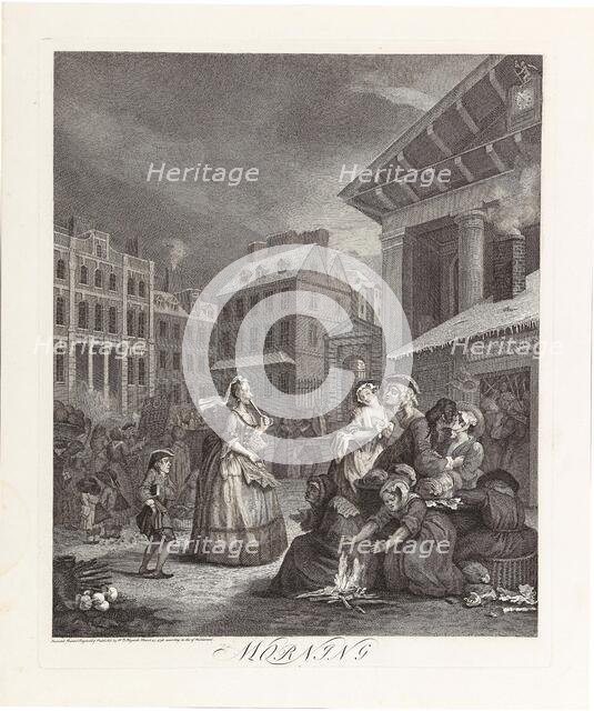 Morning, From the Series "The Four Times of the Day", 1738. Creator: Hogarth, William (1697-1764).