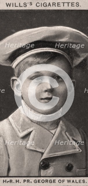H.R.H, PR, George of Wales, 1908.Artist: WD & HO Wills