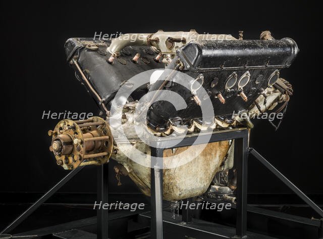 Hispano-Suiza (Wright-Martin E), V-8 Engine, ca. 1916. Creators: Wright Aeronautical, Wright-Martin.