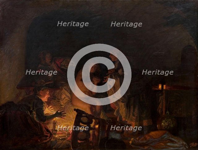 Leonora Christina Stripped and Seached by Servants of Queen Sofie Amalie, 1888. Creator: Zahrtmann, Kristian (1843-1917).