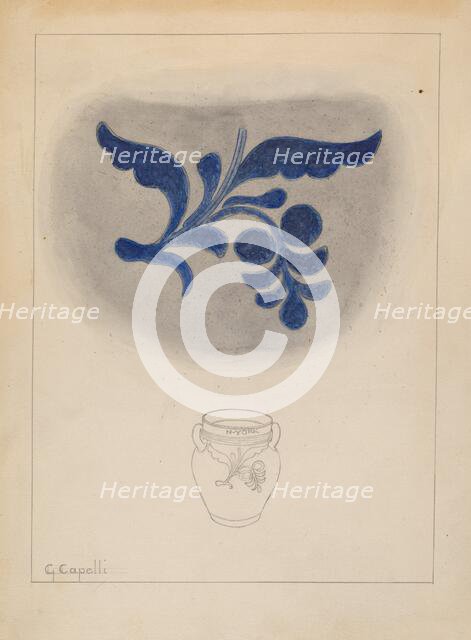 Jar, c. 1937. Creator: Giacinto Capelli.