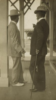 Lieut. Com. Takeshita and Mr. Sato, 1905. Creator: Unknown.