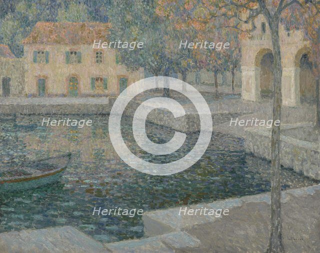 Le bassin du refuge, 1924. Creator: Le Sidaner, Henri (1862-1939).