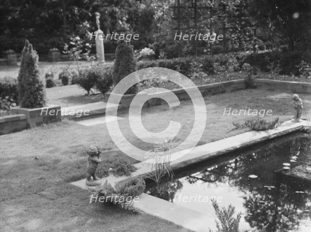 Edge, Charles N., garden, 1933 June 18. Creator: Arnold Genthe.