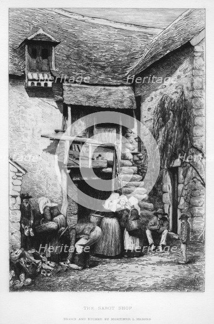 'The Sabot Shop', c19th century.Artist: Mortimer L Menpes