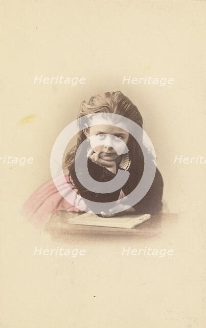 Portrait of young girl, about 1875-1890. Creator: Unknown.