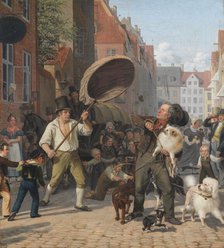 Street Scene in the Dogdays, 1832. Creator: Wilhelm Marstrand.