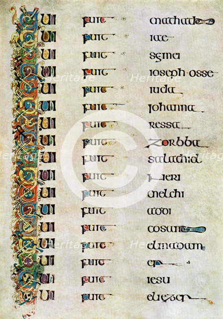 The Genealogy of Christ, 800 AD, (20th century). Artist: Unknown