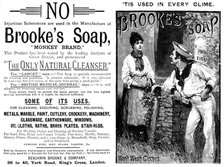 Advertisement for Brooke’s Soap, 1890. Creator: Unknown.