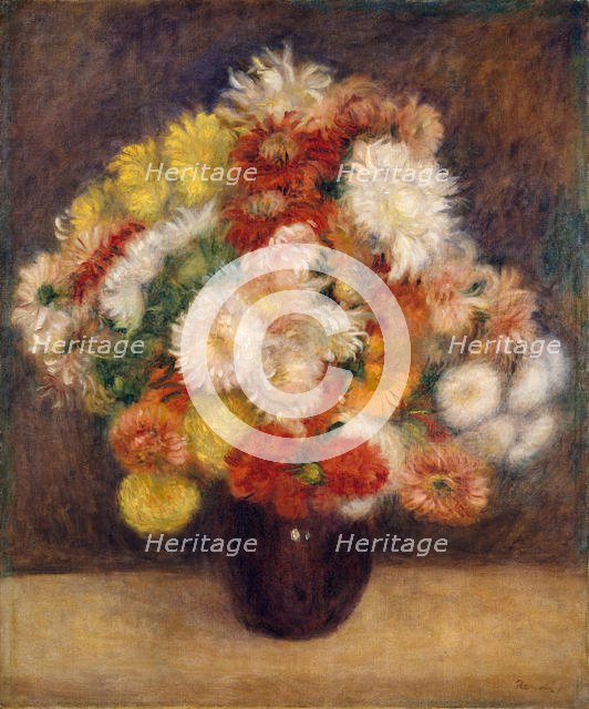 Bouquet of Chrysanthemums, 1881. Creator: Pierre-Auguste Renoir.