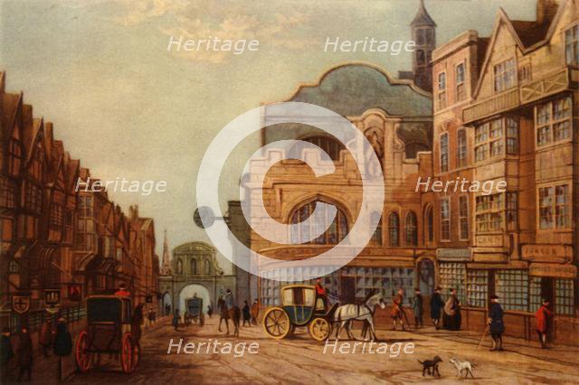 'Temple Bar and St. Dunstan's Church', c1750, (1945).  Creator: Unknown.