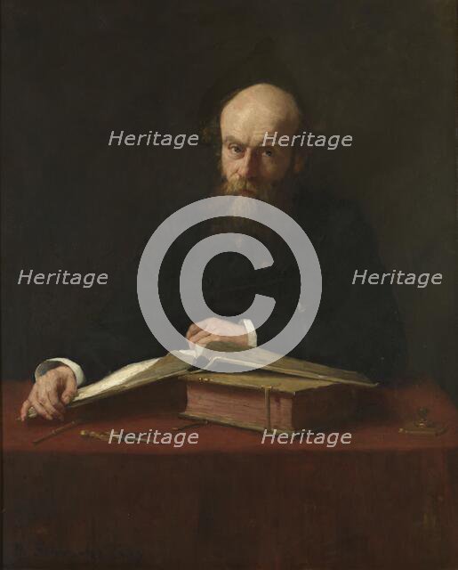 Portrait of Dr. P.J.H. Cuypers (1827-1921), 1885-1918.  Creator: Thérèse Schwartze.