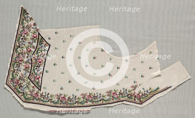 Front Half of a Vest, late 1700s. Creator: Unknown.