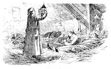 The Easter Volunteer Manoeuvres: quartered with the rats, 1890. Creator: Unknown.