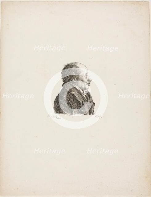 Portrait of a Man, 1817. Creator: Andre Dutertre.