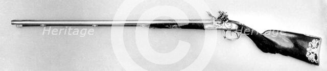 Double-Barreled Flintlock Shotgun, French, Paris, dated 1809. Creators: Francois Pirmet, Jean Le Clerc.