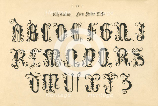 '16th Century. From Italian MS.', 1862. Artist: Unknown.