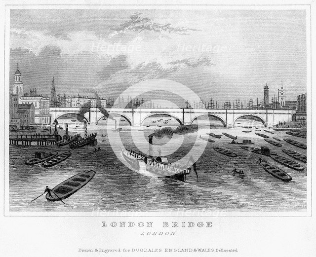 London Bridge, 19th century. Artist: Unknown