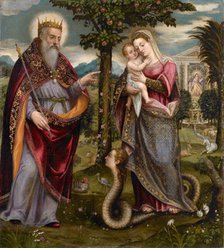 God the Father and the Virgin, c1560-1580. Creator: Mombello, Luca (1518/20-1588/96).