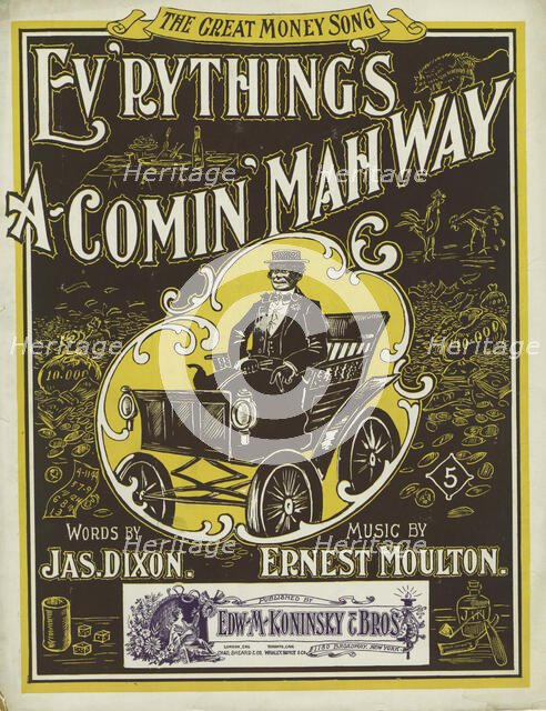 'Ev'rything's a-comin' mah way', 1900. Creator: Unknown.