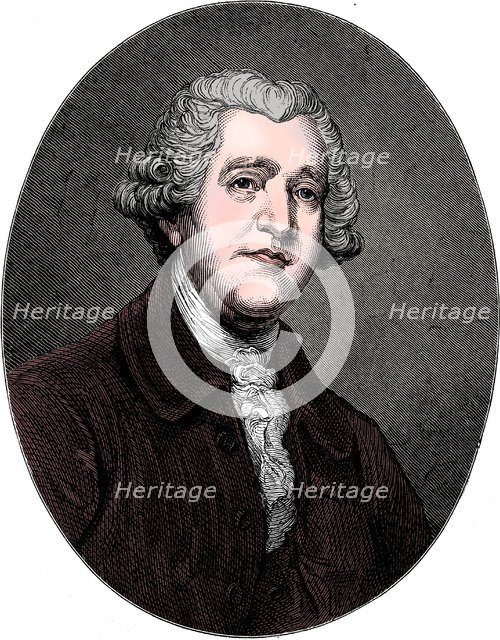 Josiah Wedgwood, 18th century English industrialist and potter, c1880.  Artist: Unknown.