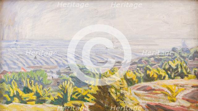 View from Bokul, Gudhjem, 1929. Creator: Niels Larsen Stevns.