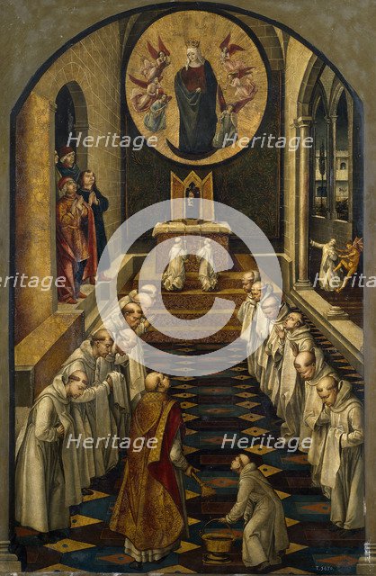 The Apparition of the Virgin to a Dominican Community, 1493-1499. Artist: Berruguete, Pedro (1450-1503)