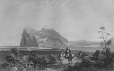 'Gibraltar. From the lower Signal Tower at the foot of the Queen of Spain's Chair', 1840. Artist: Edward Francis Finden.