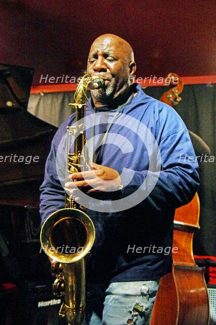 David Angol, David Angol Quartet, Verdict Jazz Club, Brighton, East Sussex, 17 Feb 2023. Creator: Brian O'Connor.