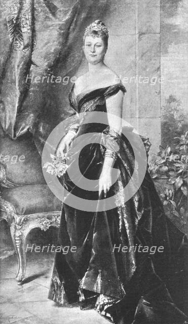 ''HIM Augusta Victoria, German Empress; after Conrad Kiesel', 1891. Creator: Unknown.
