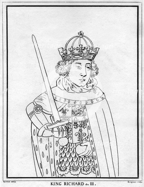 Richard III of England, (18th century).Artist: Reynolds Grignion