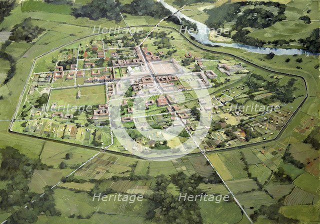 Wroxeter Roman City, c3rd century, (c1990-2010). Artist: Ivan Lapper.