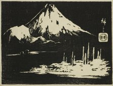 Seikenji Fuji, from the series "Mirror of Stone Rubbings of Views of the Provinces..., n.d. Creator: Ando Hiroshige.