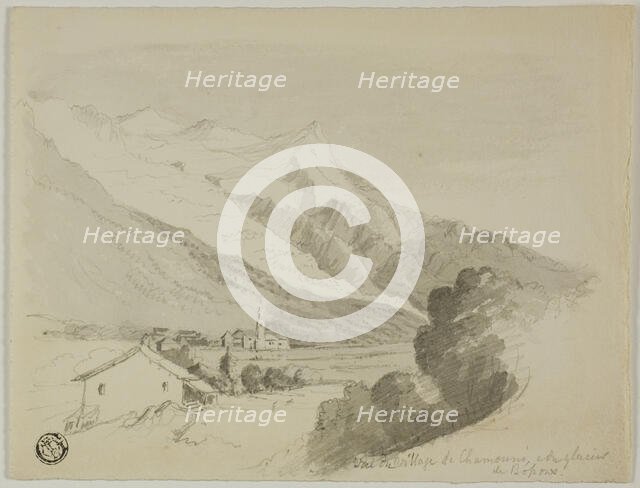 View of the Village of Chamonix, and the Bossons Glacier, n.d. Creator: Unknown.