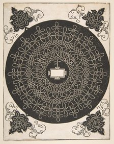 Embroidery Pattern with an Oblong Panel in its Center, 1521 before. Creator: Albrecht Durer.