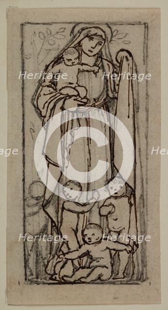 Charity - Study, 1870. Creator: Sir Edward Coley Burne-Jones.