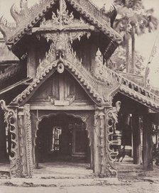 Pugahm Myo: Carved Doorway in Courtyard of Shwe Zeegong Pagoda, Aug 20-24 or Oct 23, 1855. Creator: Captain Linnaeus Tripe.