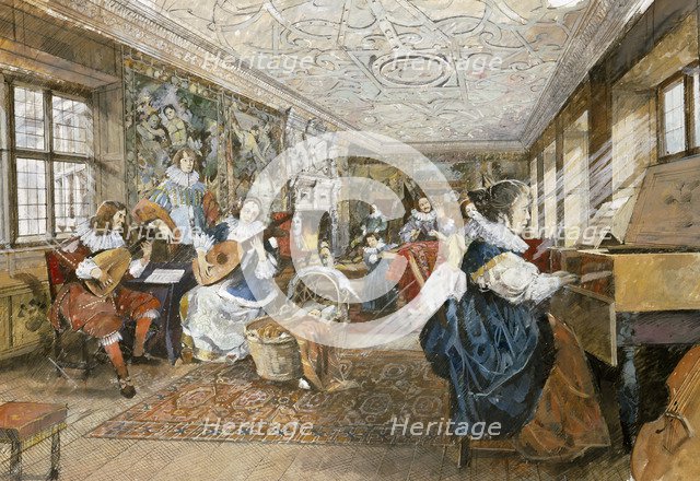 Kirby Hall, early 17th century, (c1990-2010). Artist: Ivan Lapper.