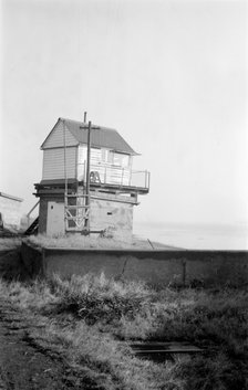 Tilbury Collier Signal Station on the River Thames, Essex, c1945-c1965. Artist: SW Rawlings