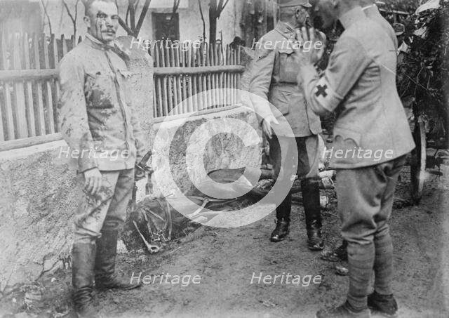 Wounded Austrian Officer on Patrol on Isonzo, between c1910 and c1915. Creator: Bain News Service.