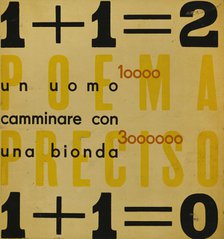 Parole in libertà, 1932. Creator: Marinetti, Filippo Tommaso (1876-1944).