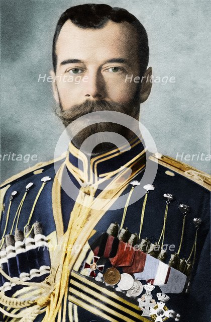 Tsar Nicholas II of Russia, c1900. Artist: Unknown.