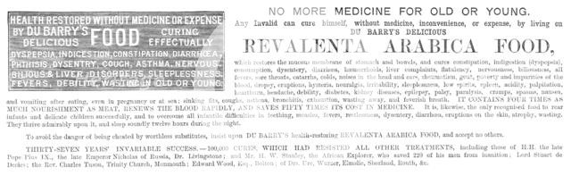 Revalenta Arabica Food, 1883. Creator: Unknown.